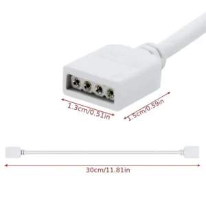 Cavo estensione RGBW 4 pin 3mt connettori LED 5050 3528 2835 illuminazione