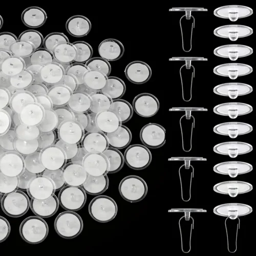 100 ganci soffitto autoadesivi cuscinetti aspirazione inox decorazioni feste