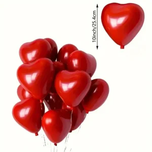 40 palloncini rossi cuore compleanni matrimoni Natale addobbi tessuto resistente