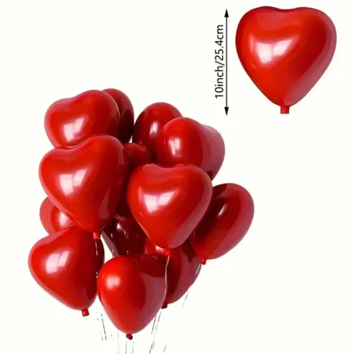 40 palloncini rossi cuore compleanni matrimoni Natale addobbi tessuto resistente