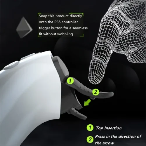 1 paio estensioni copritasti grilletti L2 R2 ABS antiscivolo controller PS5