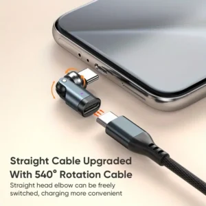 Adattatore USB C rotante 540° convertitore USB3.1 type-c maschio femmina