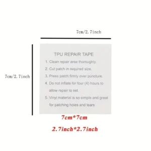 6 pezzi kit riparazione TPU tende materassi gonfiabili galleggianti trasparente