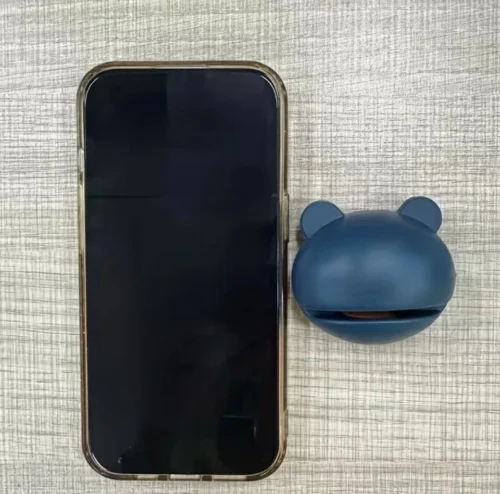 Affilacoltelli mini rana cartone animato compatto portatile design cucina BLU