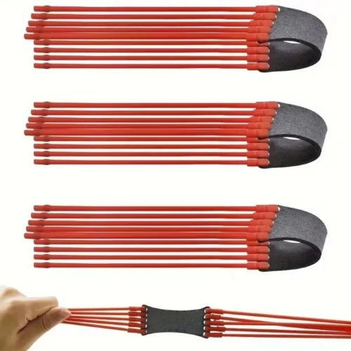 2pcs Fionda Gomma Cintura Competitiva Set Tubo Gomma 8 Fascette Caccia