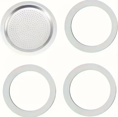 19983-TM-N-1.webp Set 4 guarnizioni silicone filtro moka espresso 6 tazze alluminio acciaio
