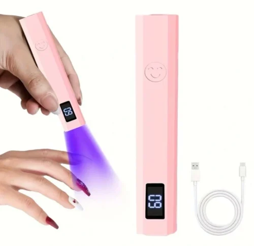 Mini Lampada Polvere Gel Digitale Senza Fili Saloni Manicure BIANCA