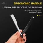 Rasoio barba uomo doppia lama acciaio ipoallergenico 30 lame sostituibili