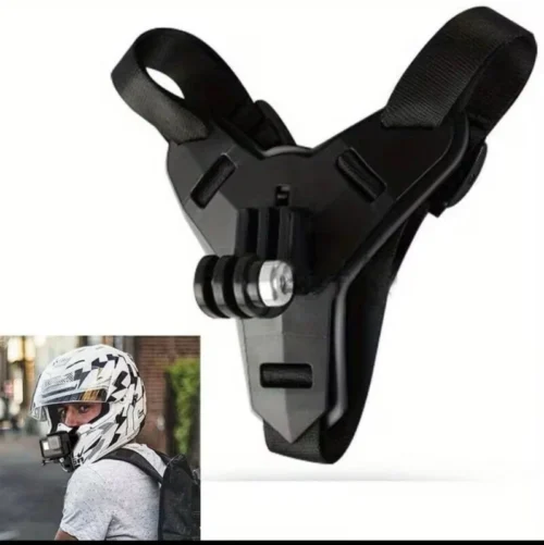 20003-TM-N-1.webp Casco moto Chin Mount compatibile GoPro Hero 11 10 9 8 7 6 accessorio moto