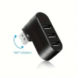 Hub USB per laptop per PC Rotate Splitter Mini adattatore 3 porte