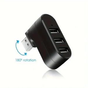Hub USB per laptop per PC Rotate Splitter Mini adattatore 3 porte