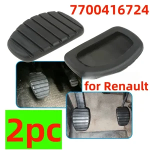 2x Copripedali Frizione Antiscivolo Gomma per Renault Modus Trafic Clio Kangoo