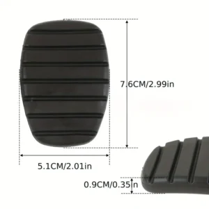 2x Copripedali Frizione Antiscivolo Gomma per Renault Modus Trafic Clio Kangoo