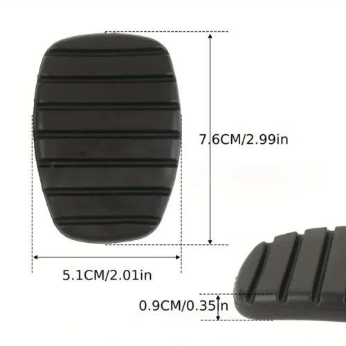 2x Copripedali Frizione Antiscivolo Gomma per Renault Modus Trafic Clio Kangoo