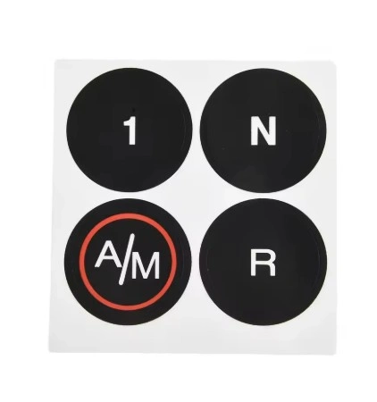 1x Adesivo Riparazione Pulsante Auto per Fiat 500 MTA Cambio Marcia Decalcomania