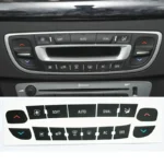 1x Adesivo Bottone Climatizzazione per Renault Megane Master Scenic Resistente