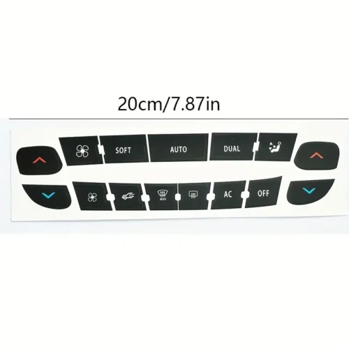 1x Adesivo Bottone Climatizzazione per Renault Megane Master Scenic Resistente