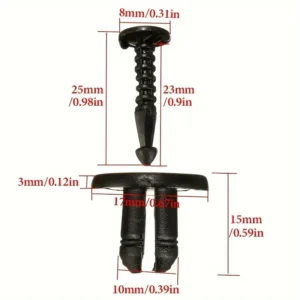 10x Clip Decorative Paraurti Borchie per Renault Clio Laguna Megane 7703072360