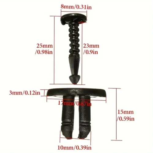 10x Clip Decorative Paraurti Borchie per Renault Clio Laguna Megane 7703072360