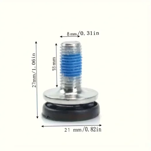 1x Viti Pedivella Acciaio Inox M8 Tappo Antipolvere Bici Montagna/Strada