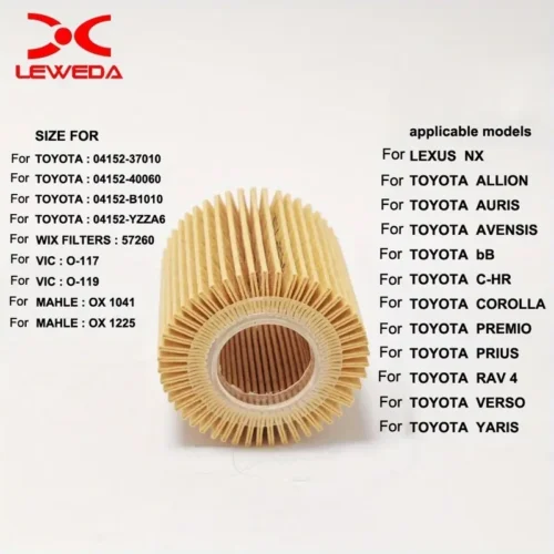 Filtro Olio Motore per Toyota Auris Corolla Prius RAV4 Verso Yaris