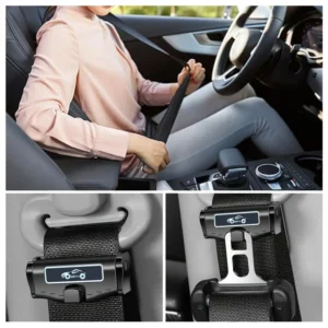 1x Regolatore Cintura Sicurezza Auto Spalla/Collo Comfort Antiscivolo