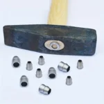 10x Cunei Manico Rotondo Acciaio Cunei Spacco Martello Artigianato