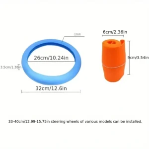 1x Copertura Protettiva Volante sterzo Auto Silicone Antiscivolo NERO