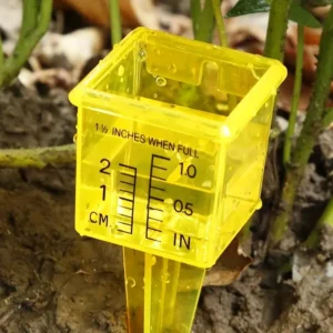 1x Pluviometro Plastica Giardino Meteorologico Facile Lettura Impermeabile
