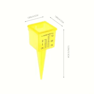 1x Pluviometro Plastica Giardino Meteorologico Facile Lettura Impermeabile