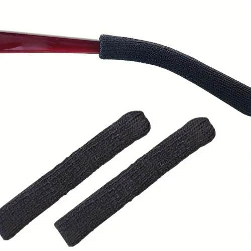 4x Cuscinetti Occhiali Maglia Punte Aste Antiscivolo Lettura Outdoor NERO