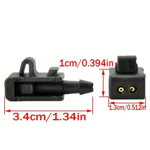 2x ugelli lavavetri neri per Renault Megane Laguna Fluence 8200082347