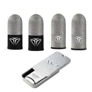 2x tips Paia Manicotti Gioco Dita Nylon Sudore Prestazioni Migliorate antisudore