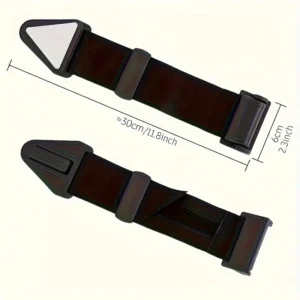 1x Cintura sicurezza sedile auto regolabile nero