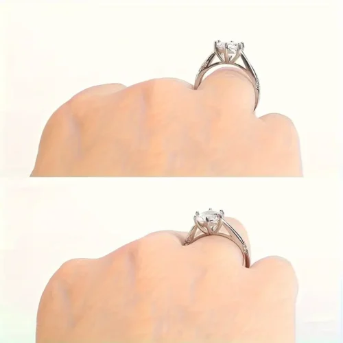 8x Misuratori anelli regolabili cuscinetti antiscivolo trasparente