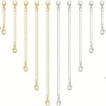 10x Estensioni collane oro 18k catene rame donna gioielli