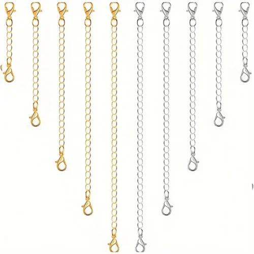 10x Estensioni collane oro 18k catene rame donna gioielli