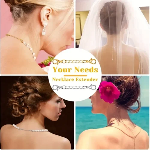 10x Estensioni collane oro 18k catene rame donna gioielli