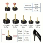 20x Tappi ricambio tacco alto nero forma U antiscivolo