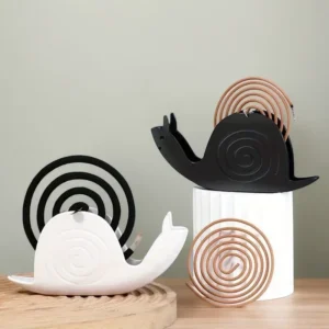 1x Porta incenso lumaca decorazione casa regalo NERO