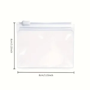 10x Sacchetti cerniera plastica trasparente pesca perline accessori