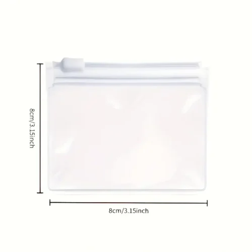 10x Sacchetti cerniera plastica trasparente pesca perline accessori