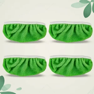 4x Panni ricambio per mop riutilizzabili lavabili assorbenti verde