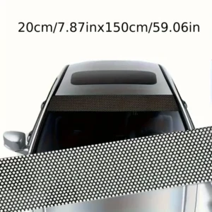 1x Pellicola parasole auto parabrezza protezione UV privacy trasparente