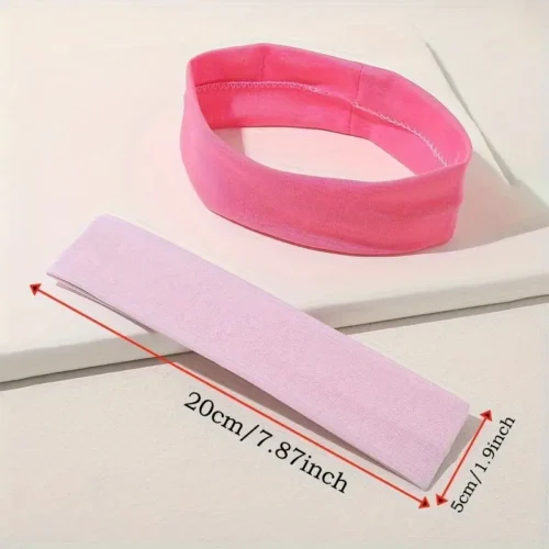 14x fasce capelli donna elasticizzate assorbenti multicolore yoga corsa