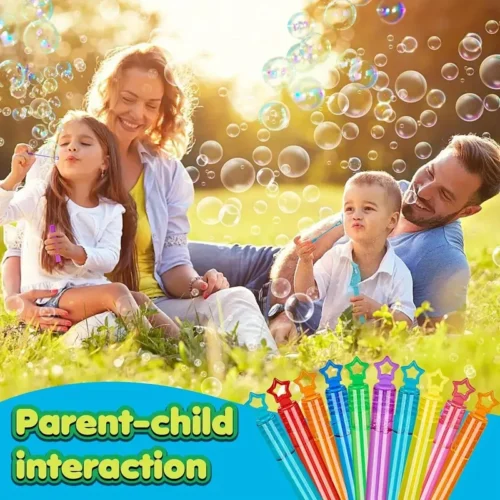 12x bacchette bolle mini stellari bambini giocattoli colorati plastica stella