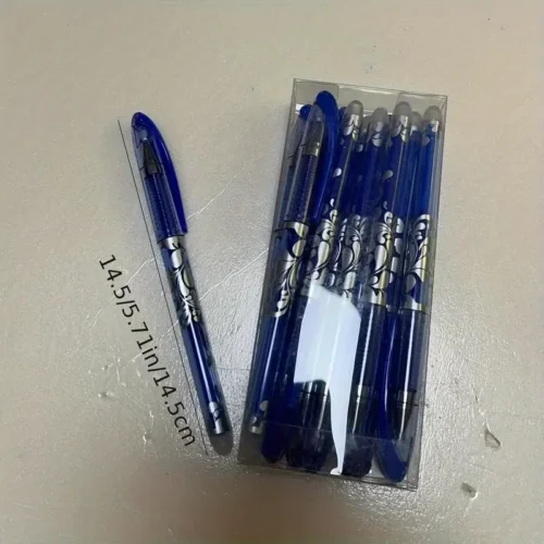 6x penne gel cancellabili multicolore punto medio 0,5mm colori assortiti