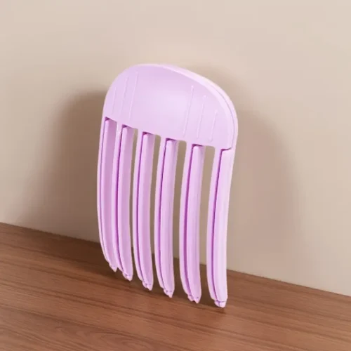 Clip capelli plastica sei denti volume rosa solleva radici donne elegante