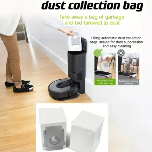 2x sacchetti ricambio aspirapolvere per iRobot compatibili PP durevole bianco