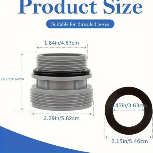 1x kit adattatore tubo piscina 4560 pompa Intex 40mm parti piscina blu